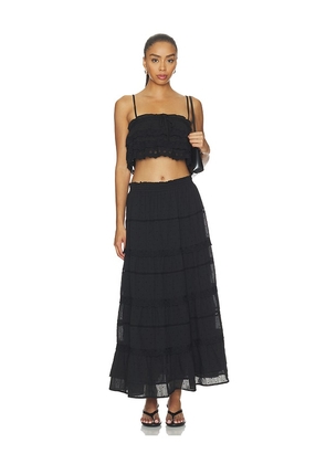 HEARTLOOM Amata Set in Black. Size S. Also in XS, M, L, XL.