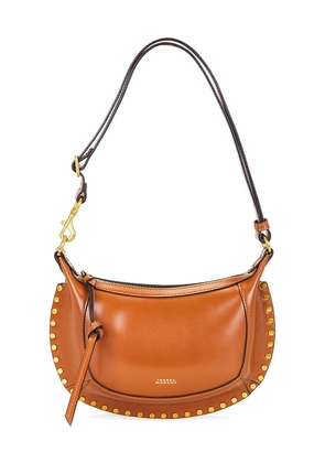 Isabel Marant Oskan Moon Crossbody Bag in Brown.