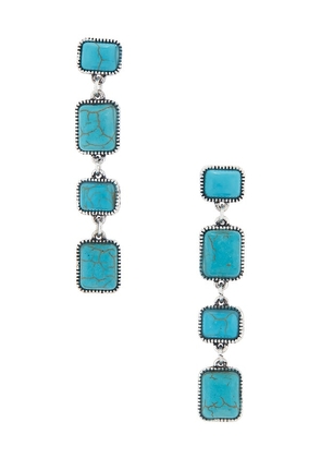 Lovers and Friends Rosalind Earrings in Teal.