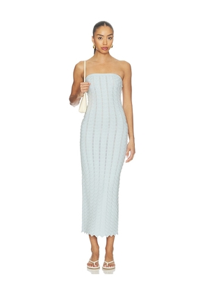 Lovers and Friends Kimani Strapless Maxi Dress in Blue. Size XS. Also in XXS, S, M, L, XL.