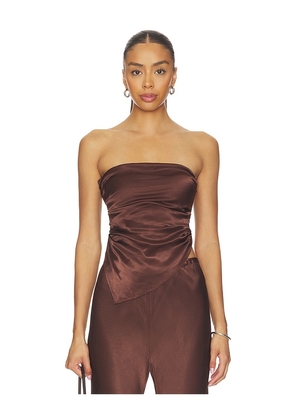 LAMARQUE Baila Top in Chocolate. Size XS/S. Also in M/L.