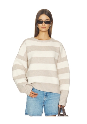 LIONESS Dolce Knit Sweater in Beige. Size S. Also in XXS, M, L, XL.