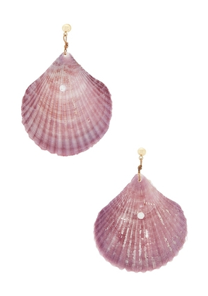Maison Irem Kora Earring in Purple.