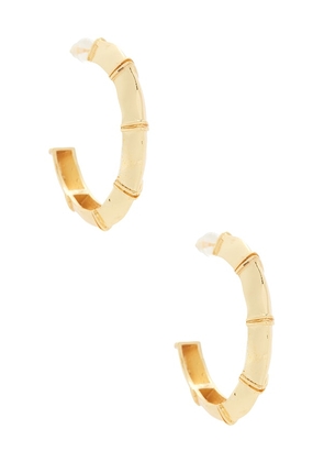 Maison Irem Votum Earring in Metallic Gold.