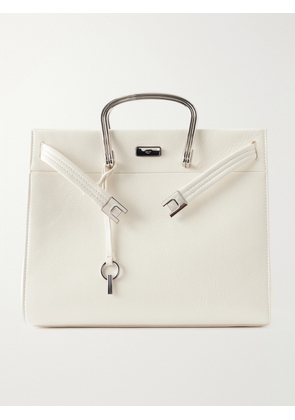 Tory Burch - Soft Lee Embellished Leather Tote - Neutrals - One size