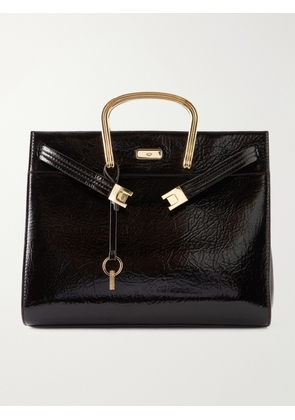 Tory Burch - Soft Lee Embellished Leather Tote - Brown - One size