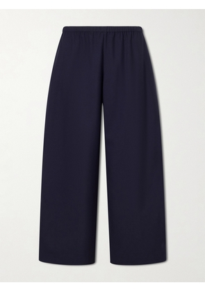 KHAITE - Roma Wool High-waist Wide-leg Pants - Blue - x small,small,medium,large,x large