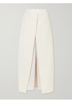 KHAITE - Tal Woven Midi Skirt - Neutrals - US0,US2,US4,US6,US8