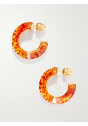 Alaïa - Edge Gold-tone Earrings - Animal Print - One size