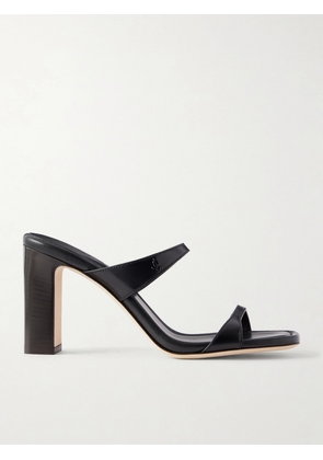 Jimmy Choo - Lucian 85 Leather Mules - Black - IT35,IT36,IT36.5,IT37,IT37.5,IT38,IT38.5,IT39,IT39.5,IT40,IT40.5,IT41,IT41.5,IT42