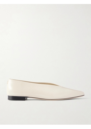 Jimmy Choo - Margot Leather Ballet Flats - Neutrals - IT35,IT36,IT37,IT37.5,IT38,IT38.5,IT39,IT39.5,IT40,IT40.5,IT41,IT41.5,IT42