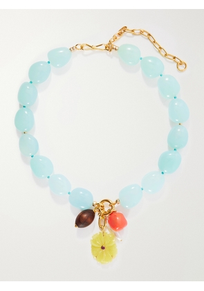 Lizzie Fortunato - Cordoba Beaded Charm Necklace - Multi - One size
