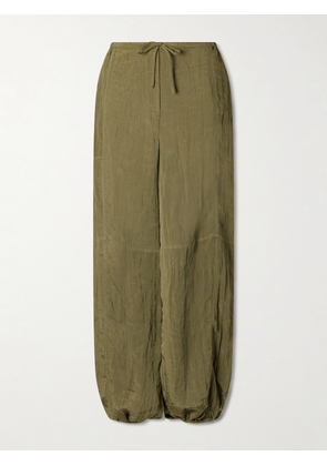 SIMKHAI - Freya Tapered Crepon Parachute Pants - Green - x small,small,medium,large,x large
