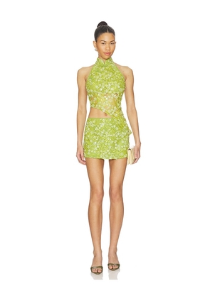 SAU LEE Tilly Beaded Set in Green. Size 2. Also in 00, 0, 4, 6, 8, 10, 12.