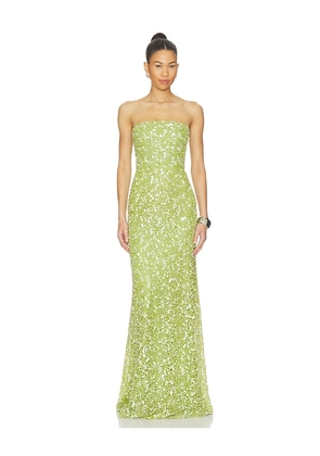 SAU LEE Courtney Beaded Dress in Green. Size 2. Also in 00, 0, 8, 10, 12.