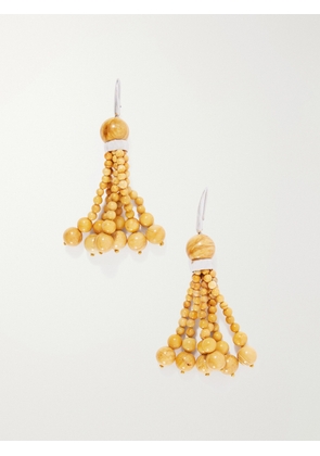 Le Sundial - Venice Opera Stone Earrings - Yellow - One size
