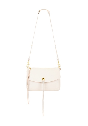 Rebecca Minkoff Darren Top Zip Shoulder Bag in Ivory.