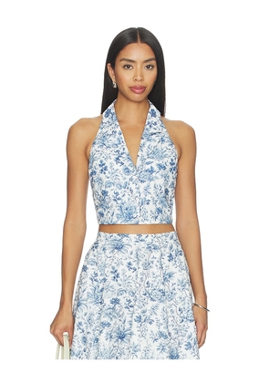 V. Chapman Hunter Top in Blue. Size 4. Also in 0, 2, 6.