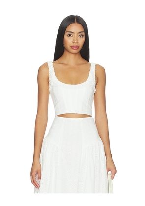 V. Chapman Ashton Top in White. Size 4. Also in 0, 2, 6, 8.