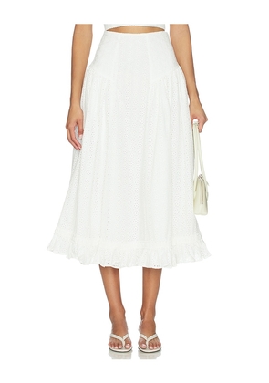 V. Chapman Ashton Skirt in White. Size 4. Also in 0, 2, 6, 8, 10.