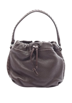 Bottega Veneta Pre-Owned 2000-2012 Intrecciato Trimmed Drawstring handbag - Brown