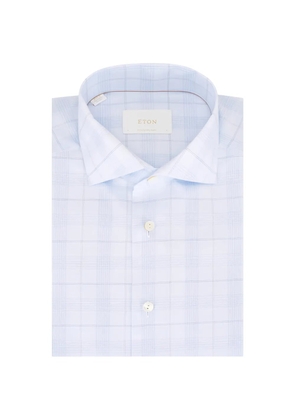 Eton check-pattern shirt - Blue