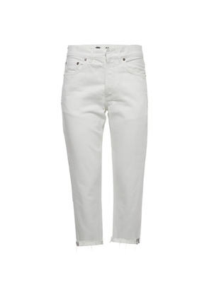 Christian Dior Pre-Owned straight-fit cotton jeans - White