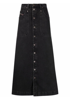 Diesel De-Albus-L A-line denim skirt - Black