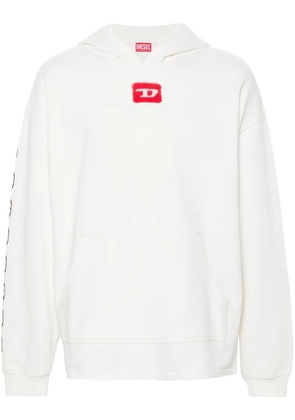 Diesel S-Baxt-Hood cotton hoodie - White