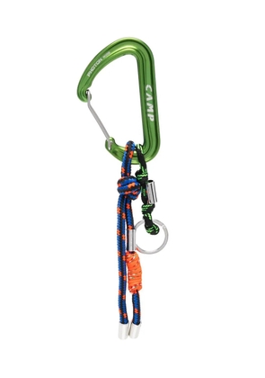DSQUARED2 knot-rope carabiner keyring - Green