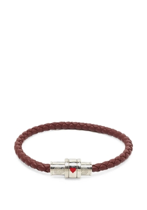 Montblanc Meisterstück Around The World In 80 Days woven leather bracelet - Brown