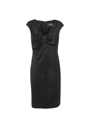 Ferragamo Pre-Owned bow-detail midi dress - Black