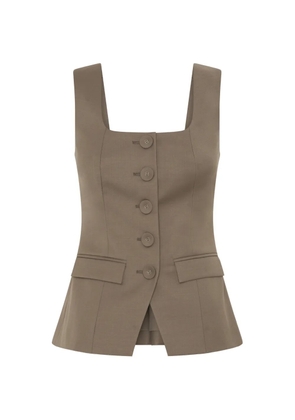 Anna Quan Marisol button-up top - Brown