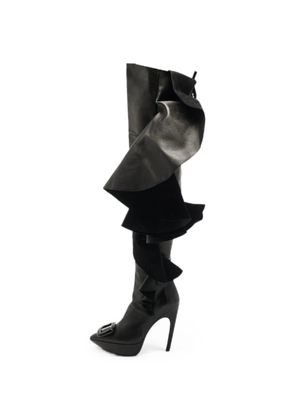 Roger Vivier Vintage Viv Choc ruffled boots - Black