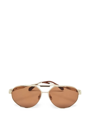 Ferragamo Pre-Owned pilot sunglasses - Gold