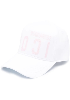 DSQUARED2 logo-print baseball cap - White