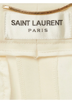 Saint Laurent Pre-Owned straight-fit gabardine trousers - Neutrals
