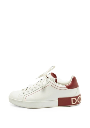 Dolce & Gabbana Pre-Owned Portofino lace-up sneakers - White
