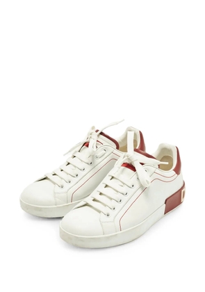 Dolce & Gabbana Pre-Owned Portofino lace-up sneakers - White