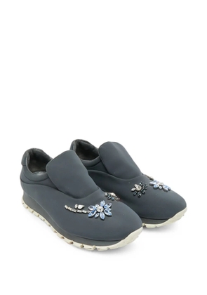 Prada Pre-Owned crystal-embellishment sneakers - Blue
