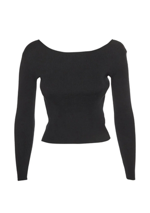 Celine Pre-Owned heart-shaped open-back top - Black