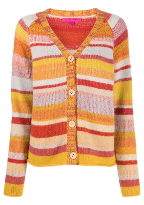 The Elder Statesman V-neck striped cashmere cardigan - Multicolour
