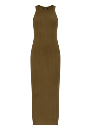 rag & bone round-neck ribbed dress - Green
