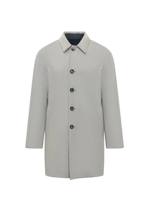 Herno button-up pocketed coat - Grey