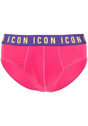 DSQUARED2 Icon logo-waistband briefs - Pink