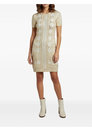 Loro Piana Pre-Owned crochet sheer mini dress - Neutrals