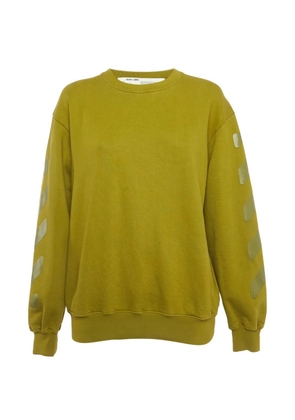 Off-White Pre-Owned Arrows-print sweatshirt - Green