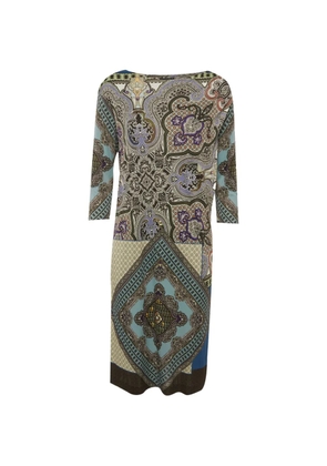 Etro Pre-Owned paisley-print midi dress - Blue