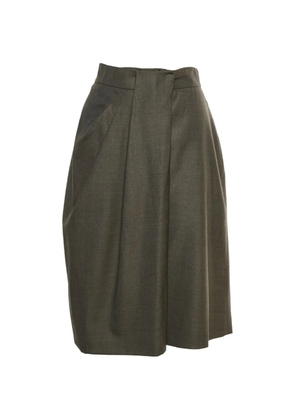 Max Mara pleated midi skirt - Brown