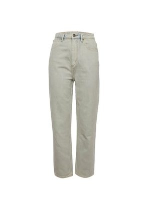 SANDRO snow-wash straight-leg jeans - Grey